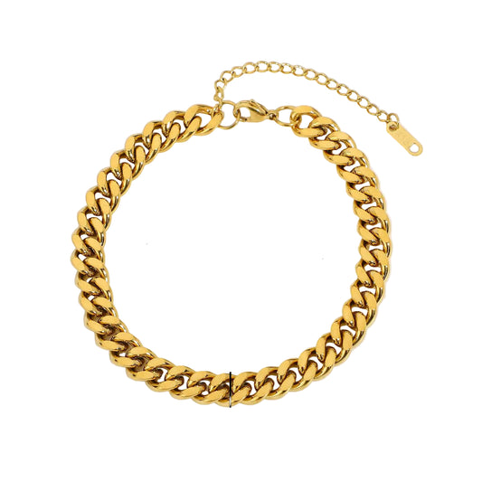 Pulseira Gourmet Clássica Banhada a Ouro 18K