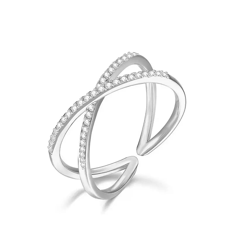 Anel Moderno Cruzado