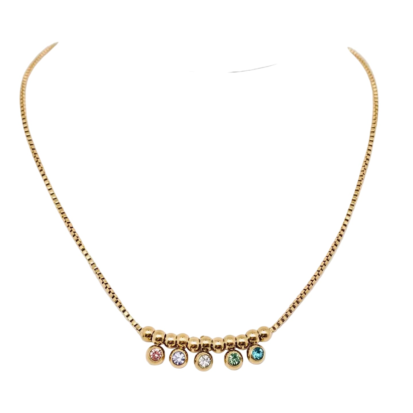 Colar Ponto de Luz Colorido